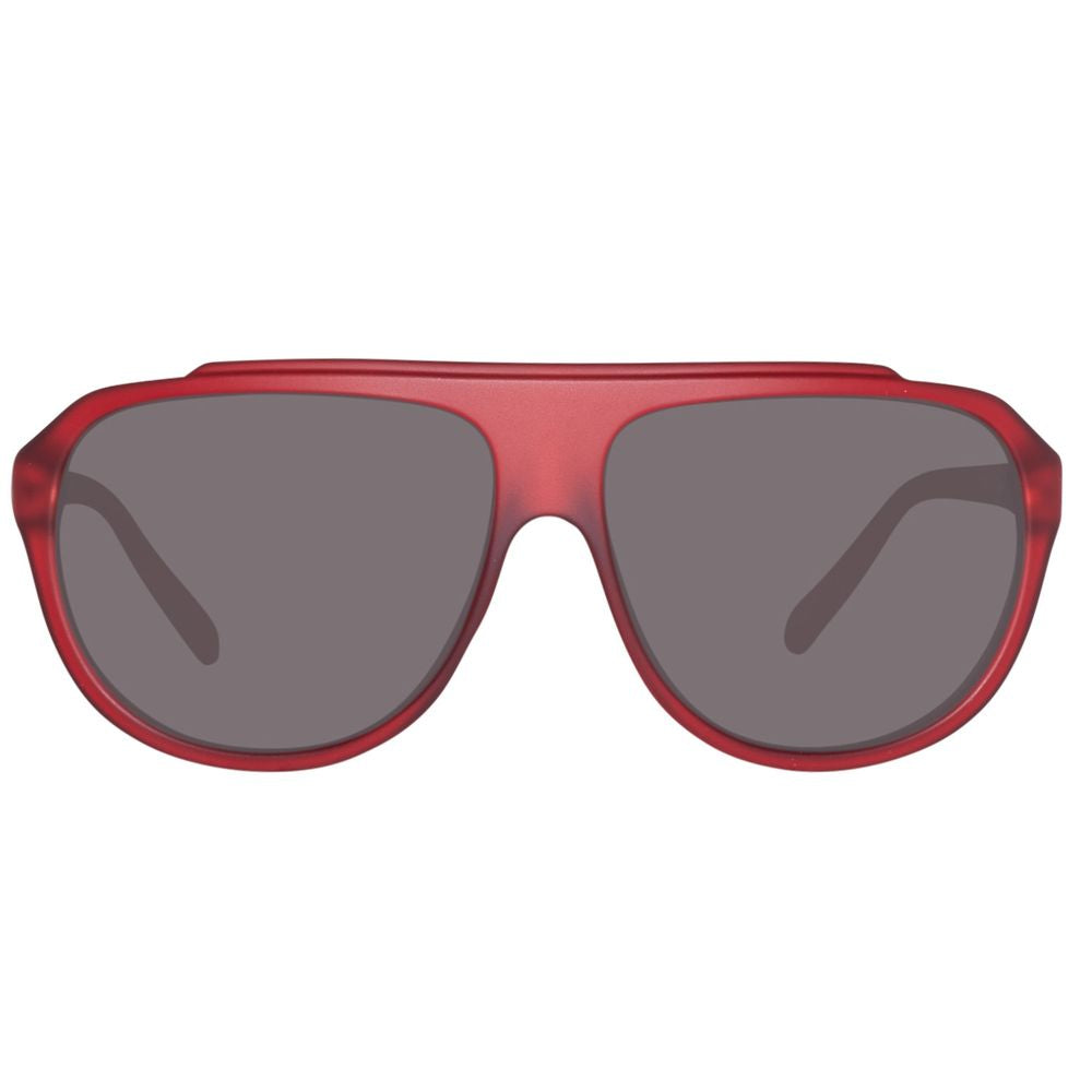 Lunettes de soleil Benetton rouges injectées