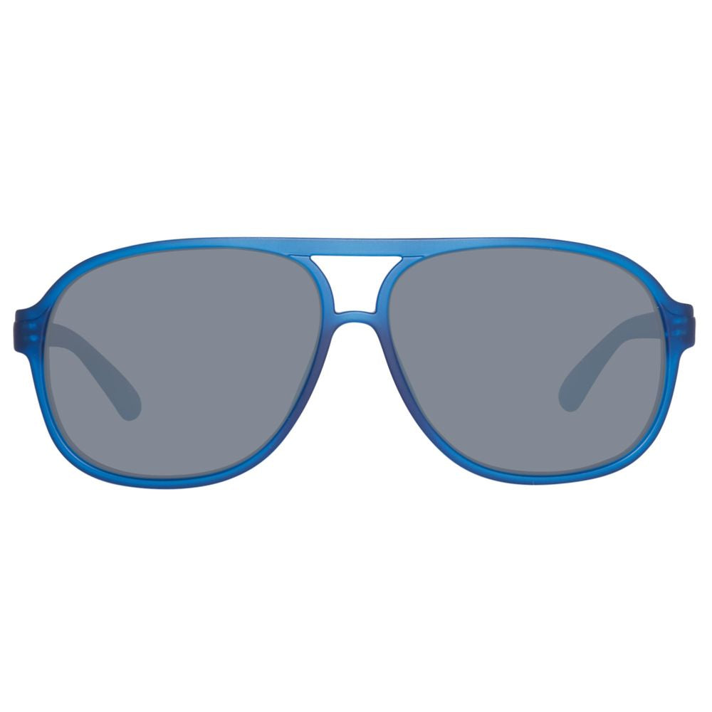 Lunettes de soleil Benetton bleues injectées