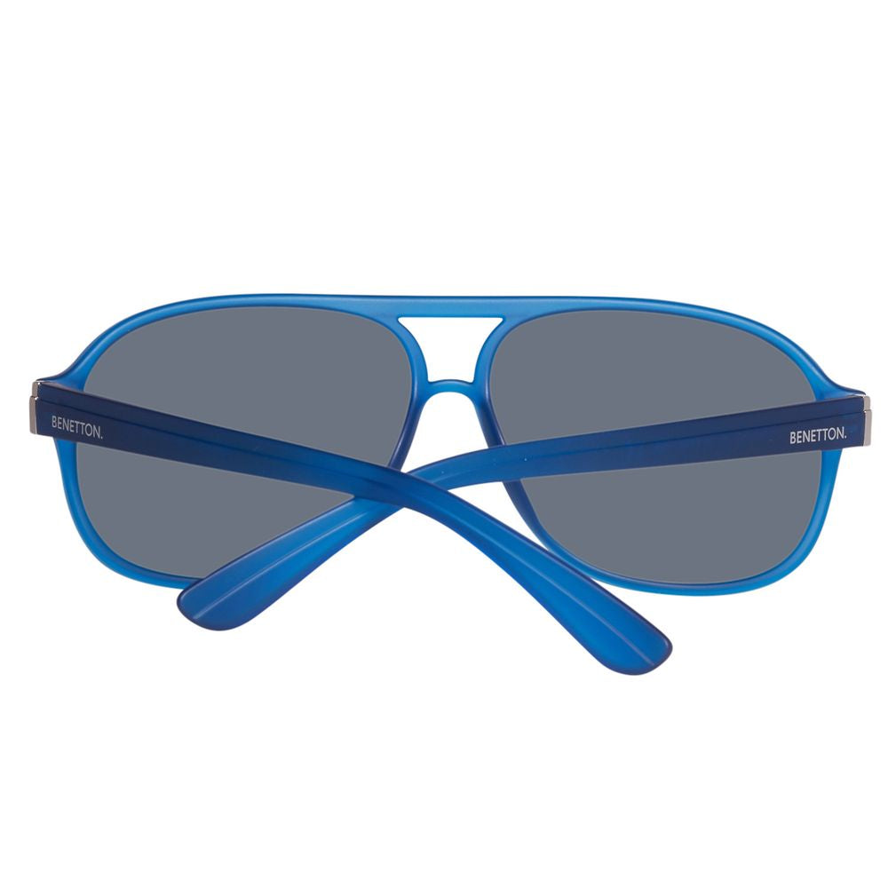 Lunettes de soleil Benetton bleues injectées