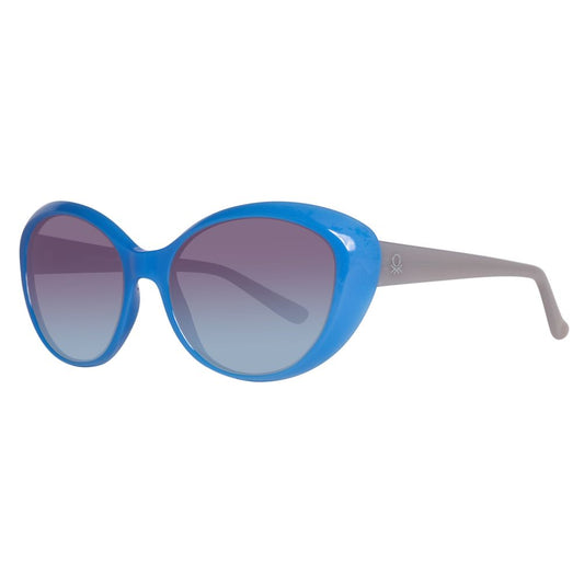 Lunettes de soleil Benetton bleues injectées