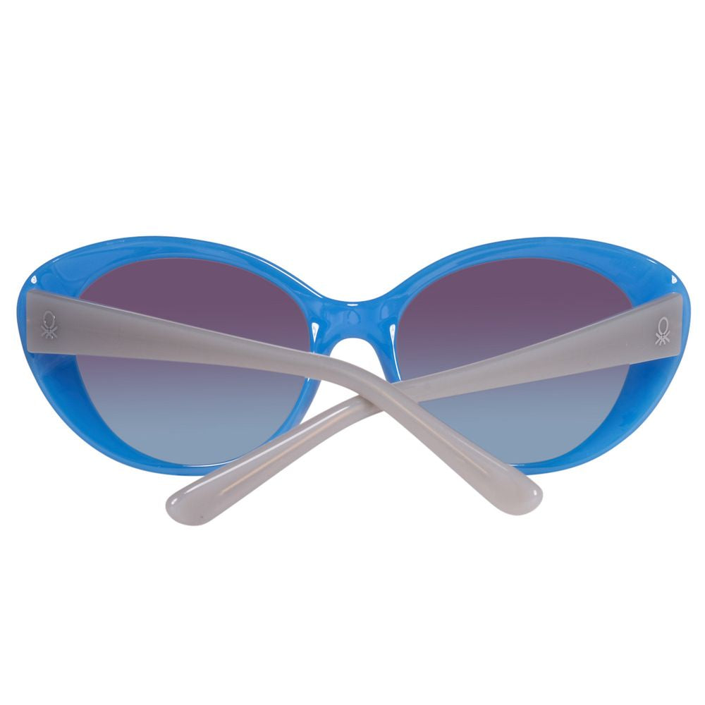 Lunettes de soleil Benetton bleues injectées