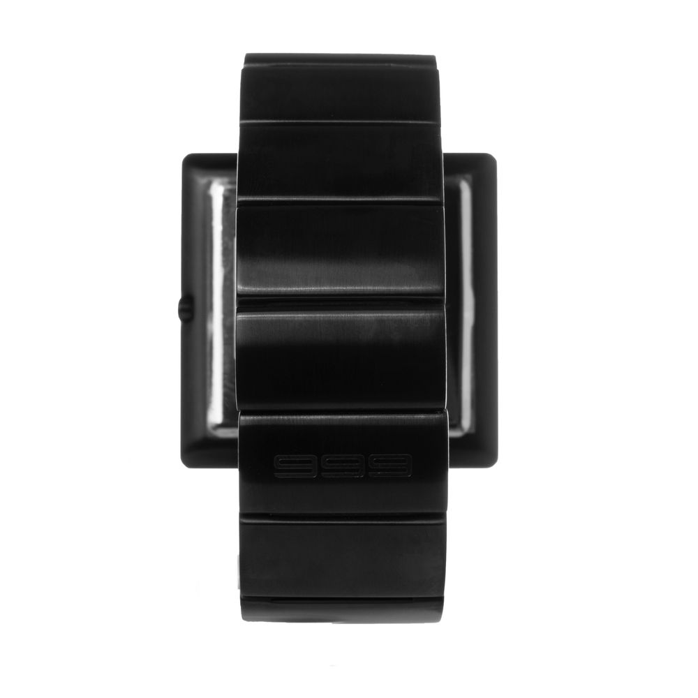 666BARCELONA Zwart roestvrijstalen horloge