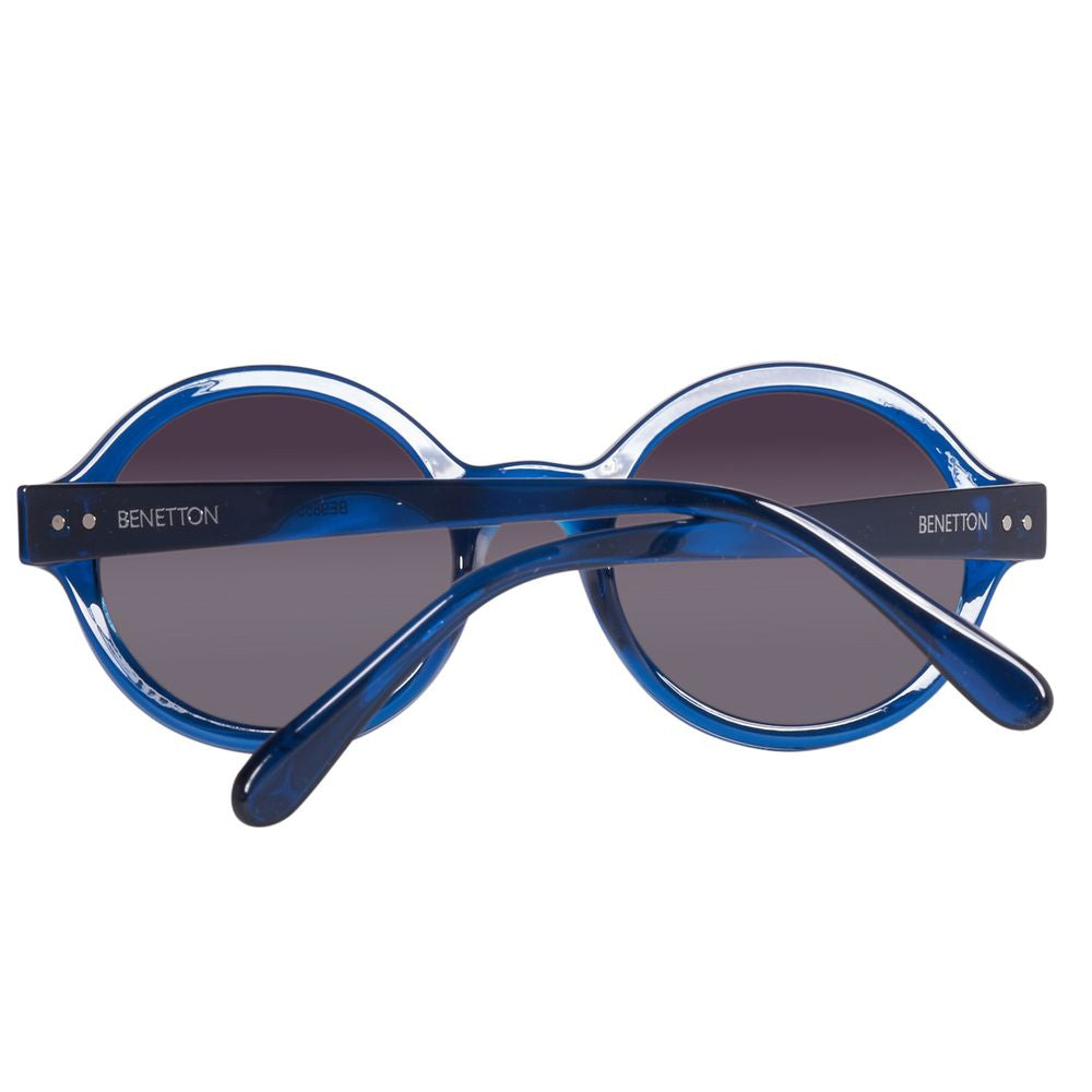 Lunettes de soleil Benetton bleues injectées