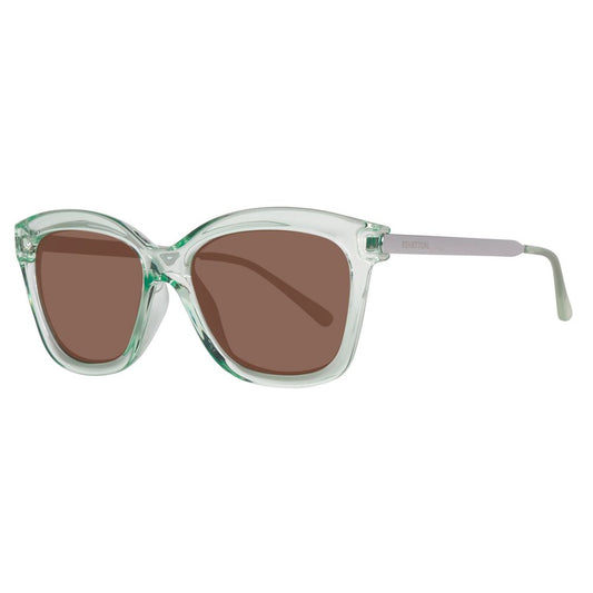 Lunettes de soleil Benetton en résine verte