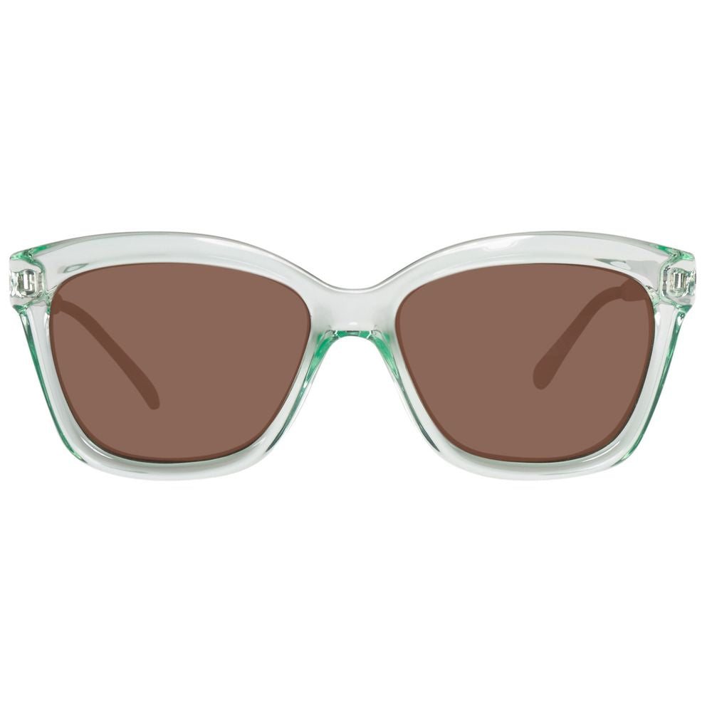 Lunettes de soleil Benetton en résine verte