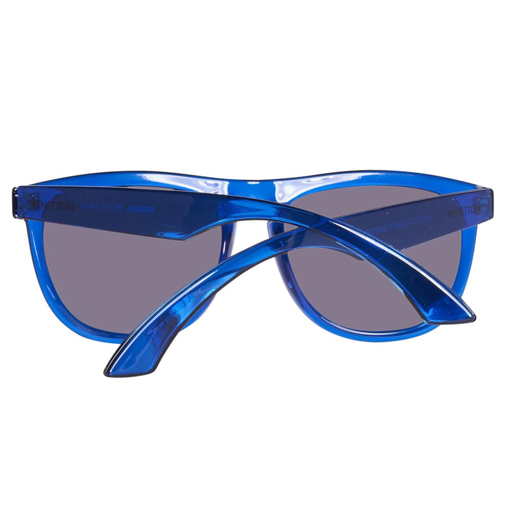 Lunettes de soleil Benetton bleues injectées