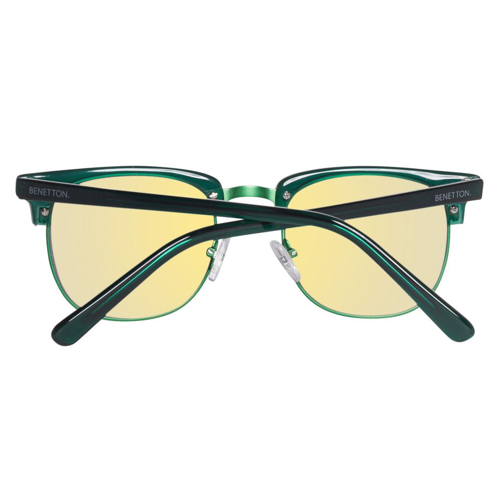 Lunettes de soleil Benetton en acétate vert