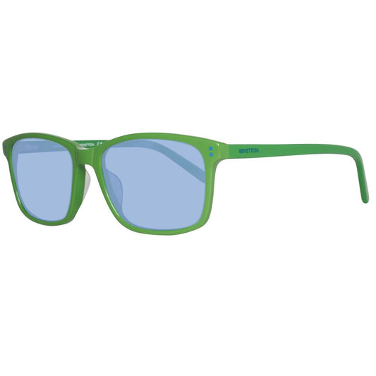 Lunettes de soleil en plastique vert Benetton