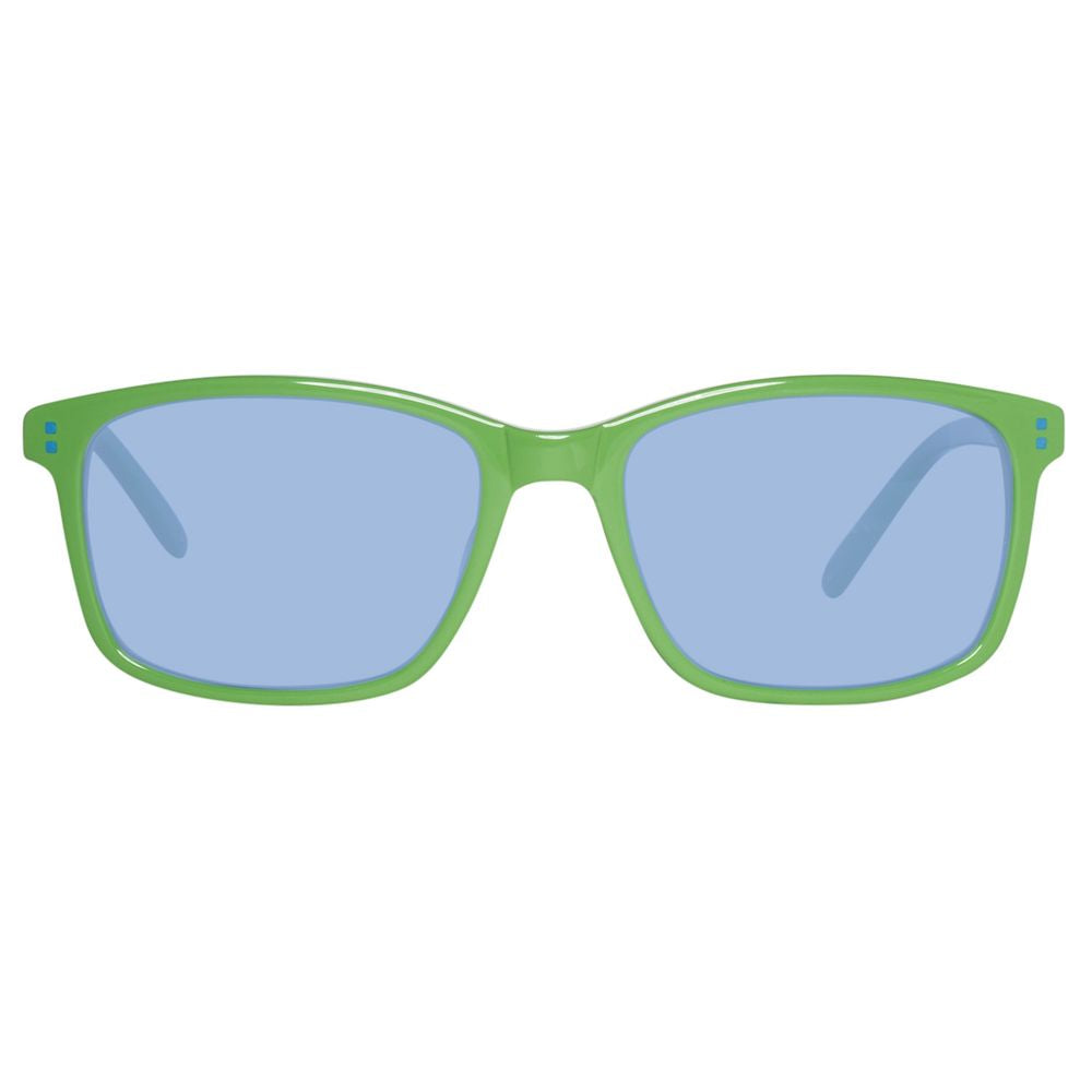 Lunettes de soleil en plastique vert Benetton