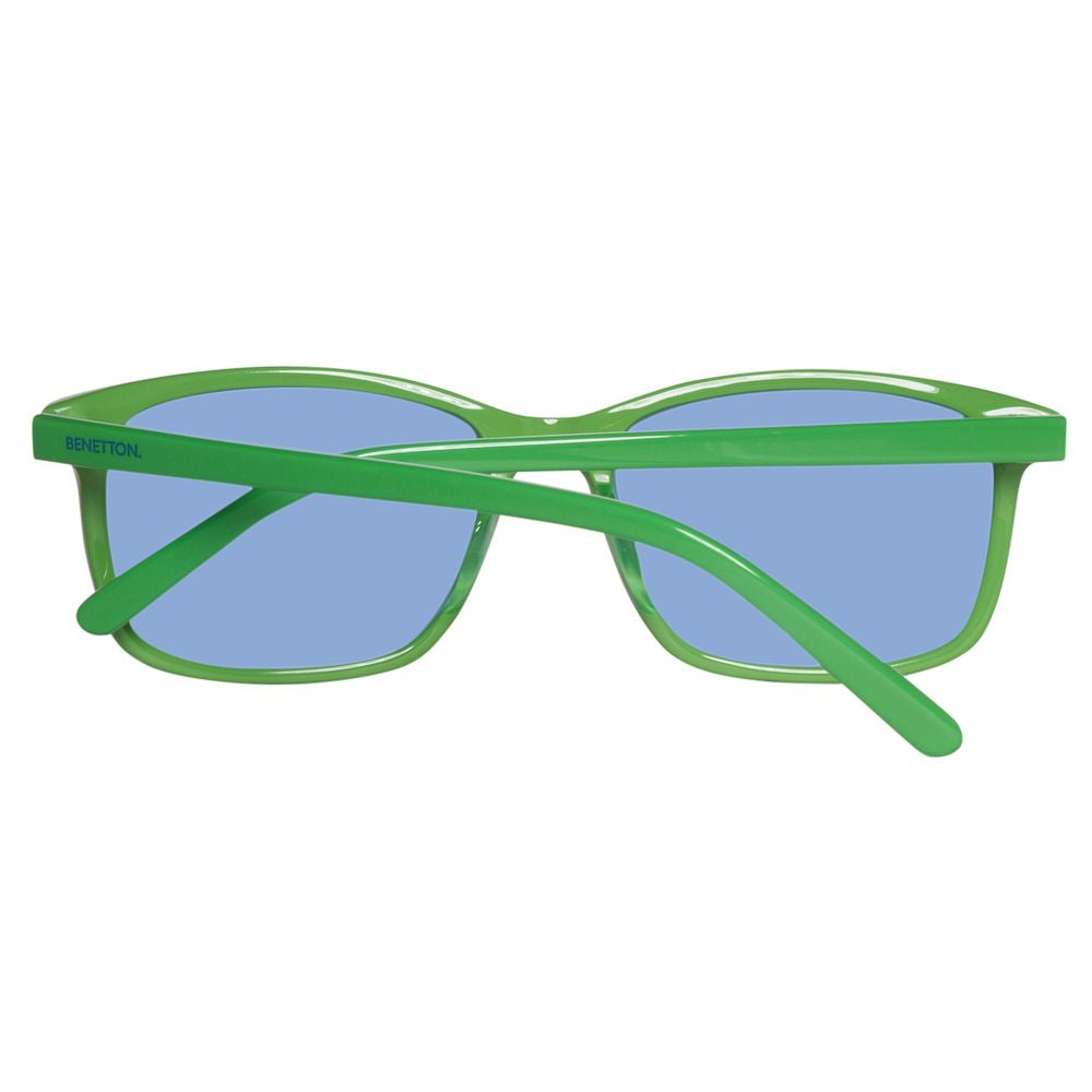 Lunettes de soleil en plastique vert Benetton