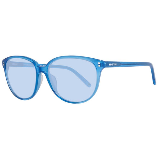 Lunettes de soleil Benetton en plastique bleu