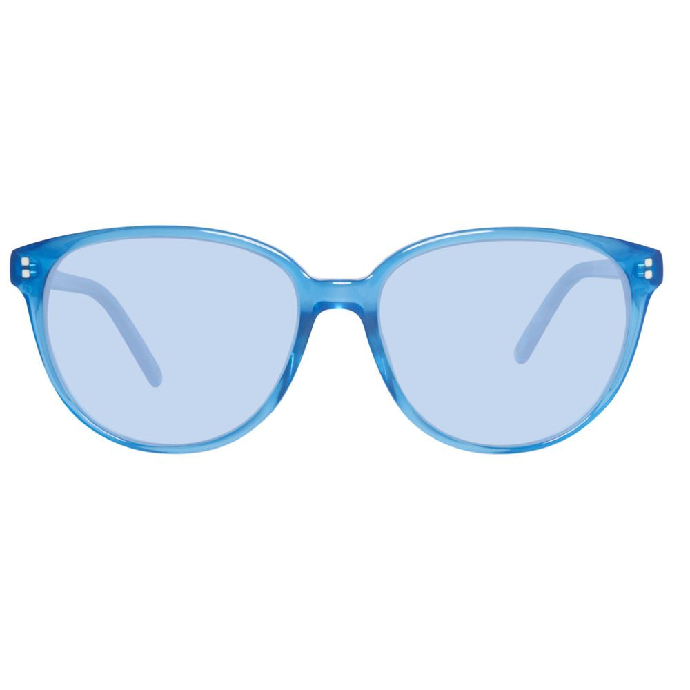 Lunettes de soleil Benetton en plastique bleu