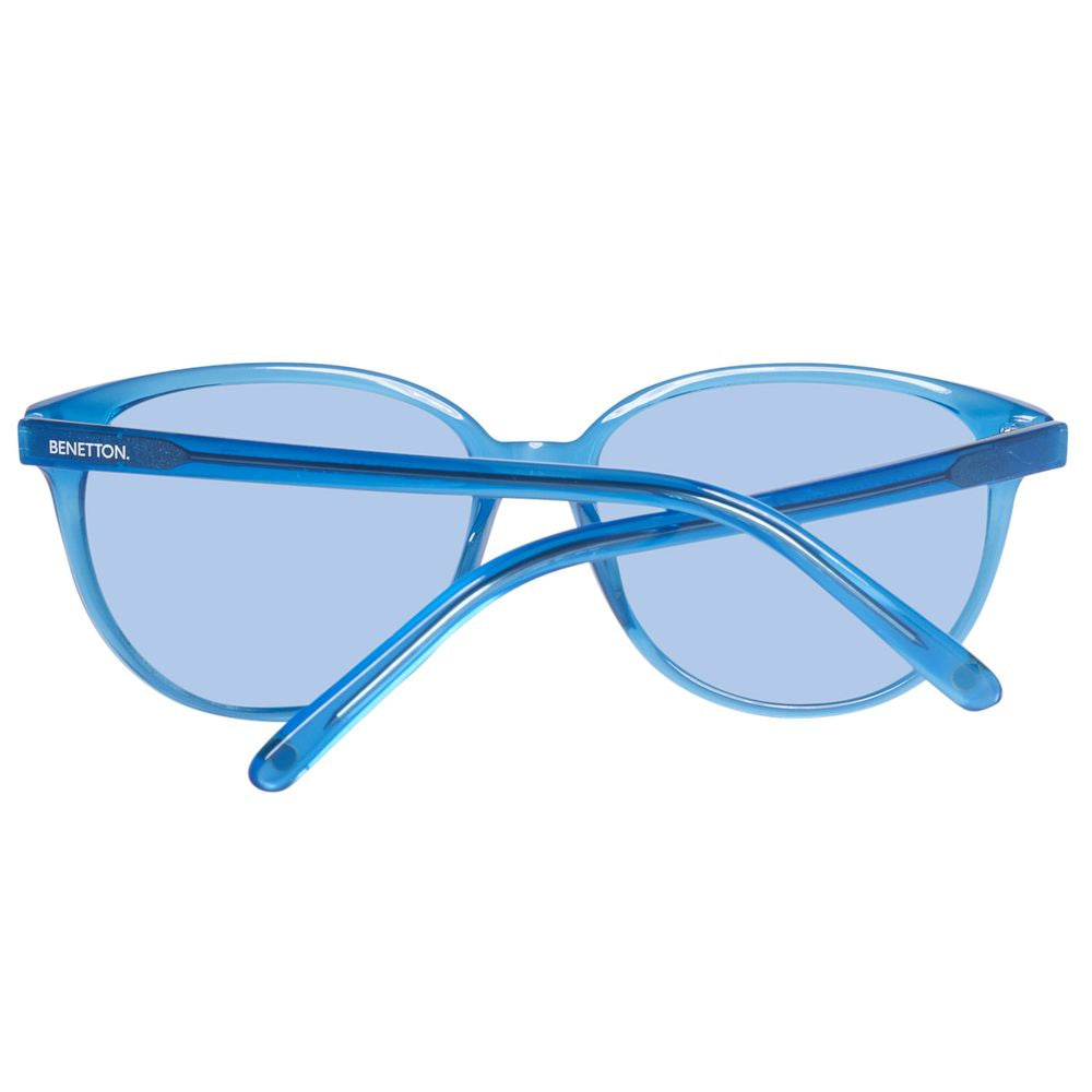 Lunettes de soleil Benetton en plastique bleu