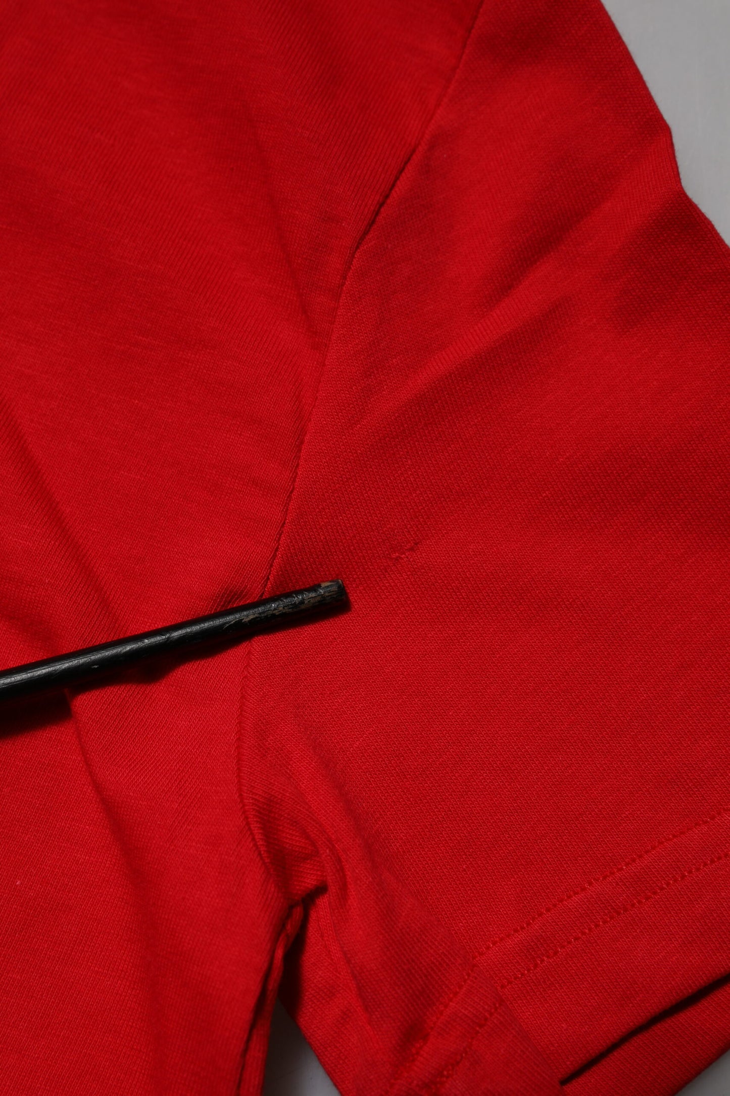 T-shirt décontracté à manches courtes et col rond rouge de Dolce & Gabbana