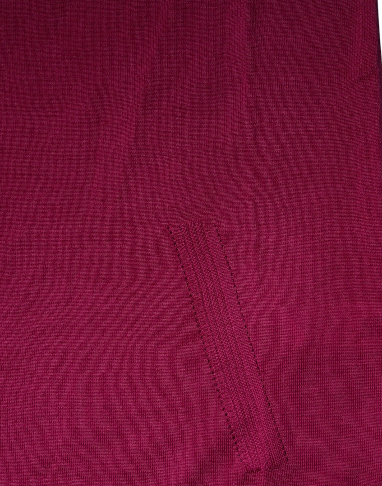 Pull col montant en laine fuchsia à manches longues de Dolce & Gabbana