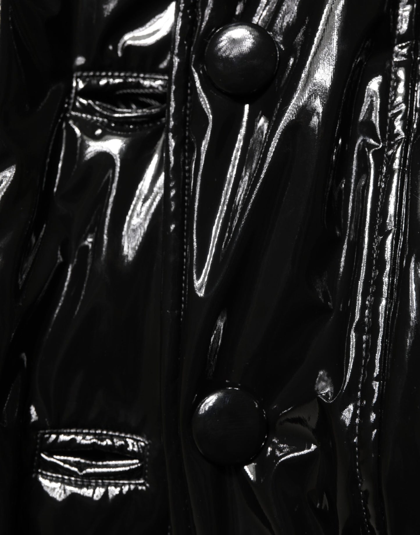 Dolce & Gabbana Pufferjas van polyester in zwart, met kussensteek