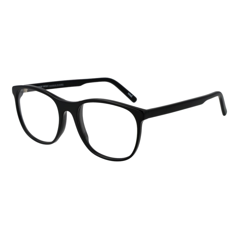 Monture de lunettes unisexe noire Andy Wolf