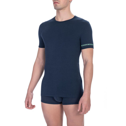 T-shirt noir en coton pour homme de Bikkembergs