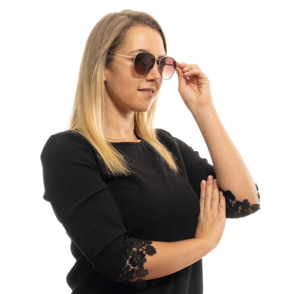 Lunettes de soleil pour femme Ted Baker, doré rose