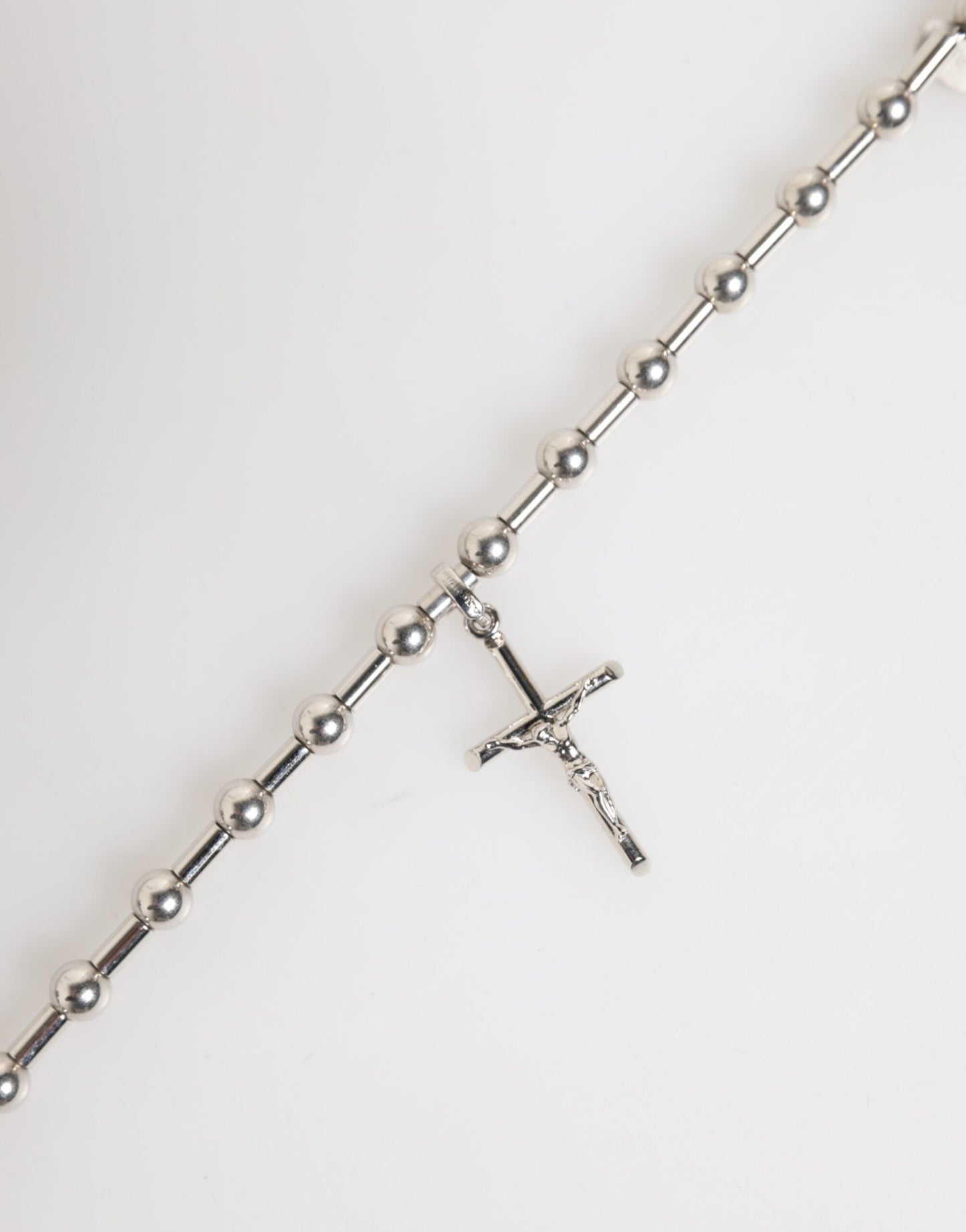Dolce & Gabbana Zilveren Messing Ketting Religieuze Kruis Hanger Ketting