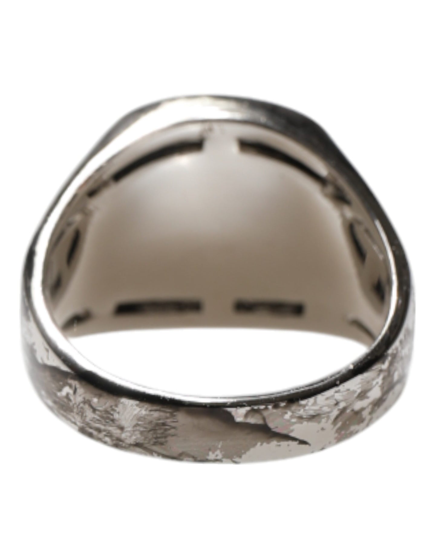 Bague Dolce & Gabbana en laiton véritable bicolore gravée ton argent
