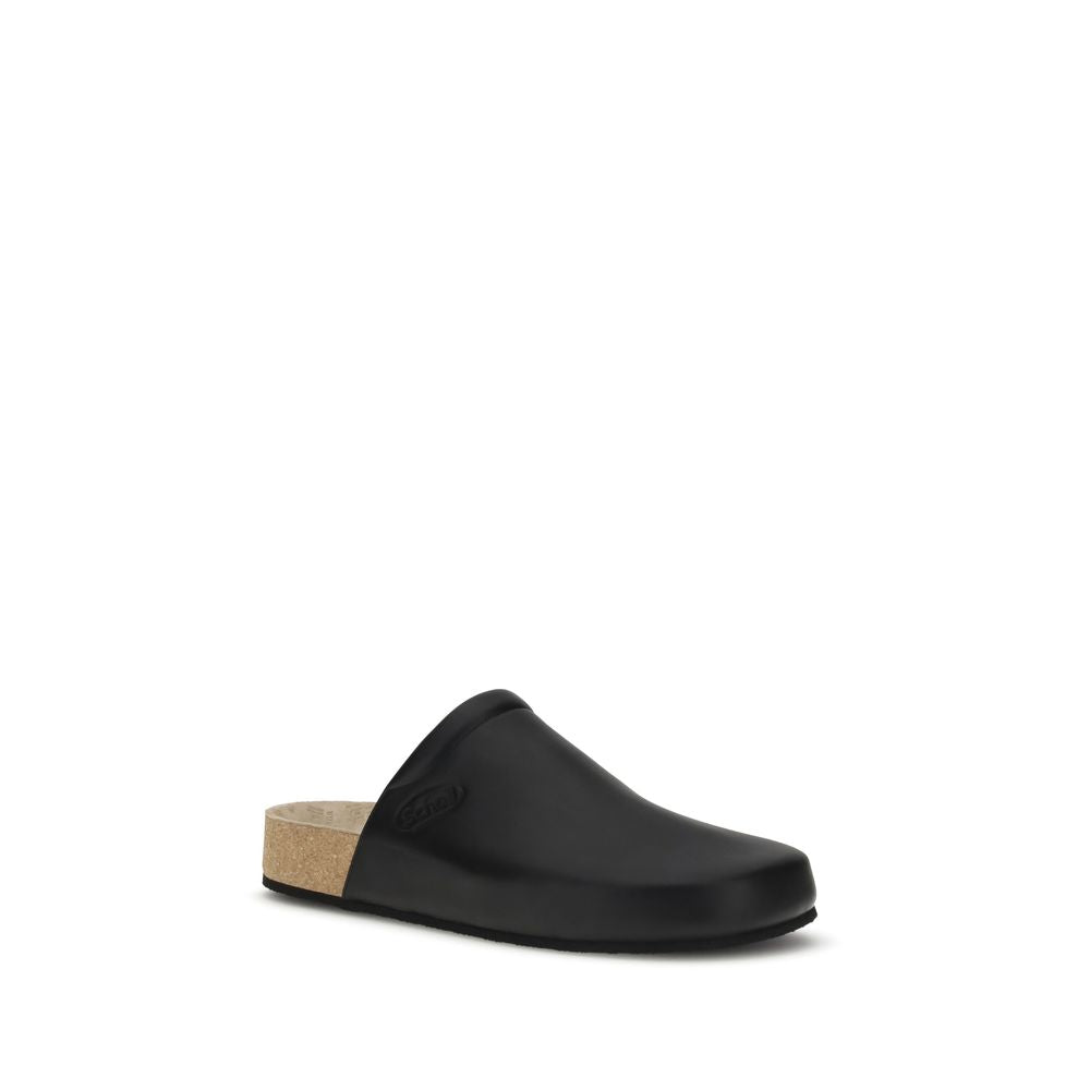Mules en cuir Balenciaga avec semelle intérieure en liège