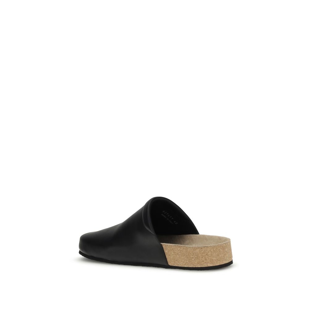 Mules en cuir Balenciaga avec semelle intérieure en liège