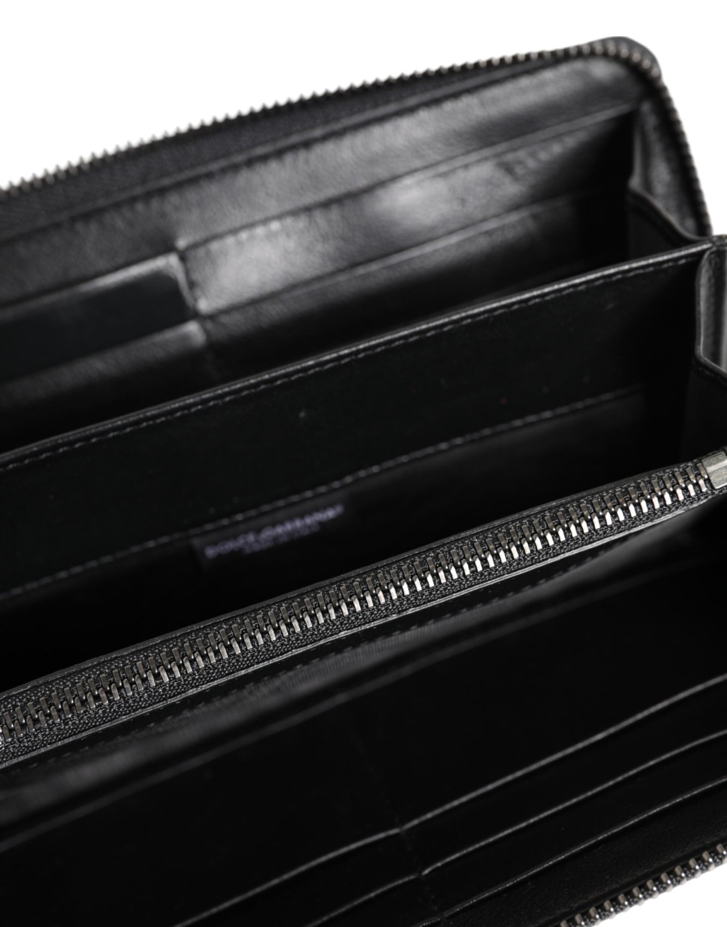 Portefeuille Dolce & Gabbana Continental en cuir exotique noir et bleu pour homme