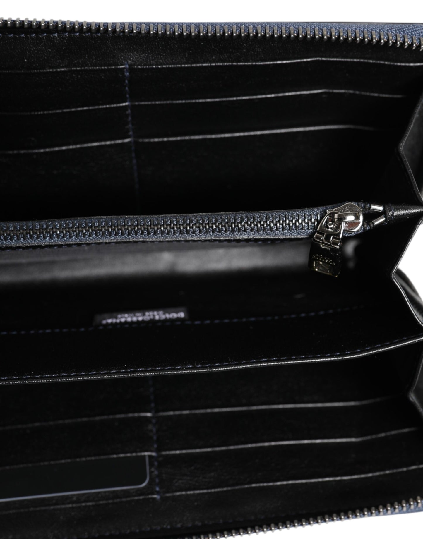 Portefeuille Dolce & Gabbana Continental en cuir exotique noir et bleu pour homme