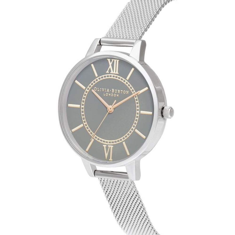 Olivia Burton Zilveren Horloge van Roestvrij Staal