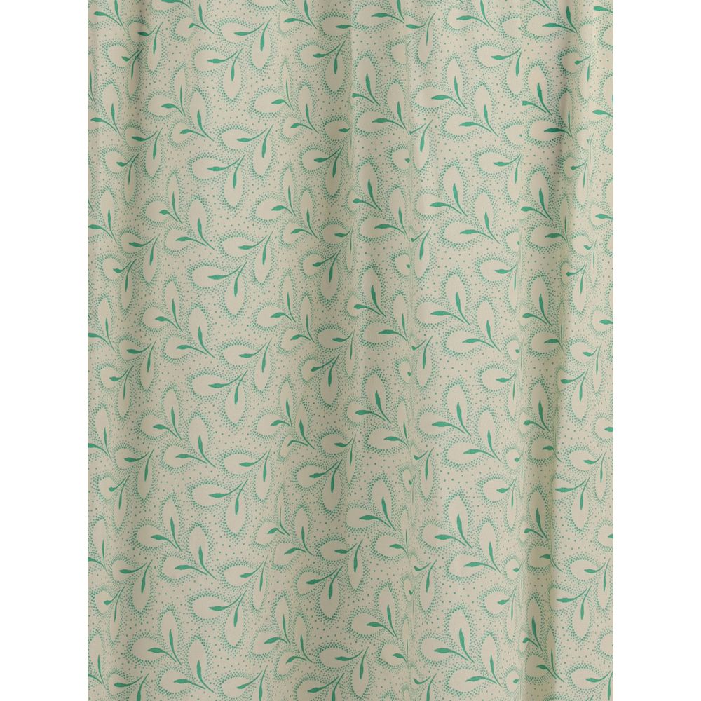 Kristina Ti Zijden lange jurk met bladmotief