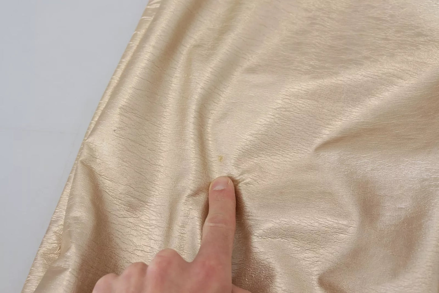 Pantalon droit en polyester doré métallisé Dolce & Gabbana