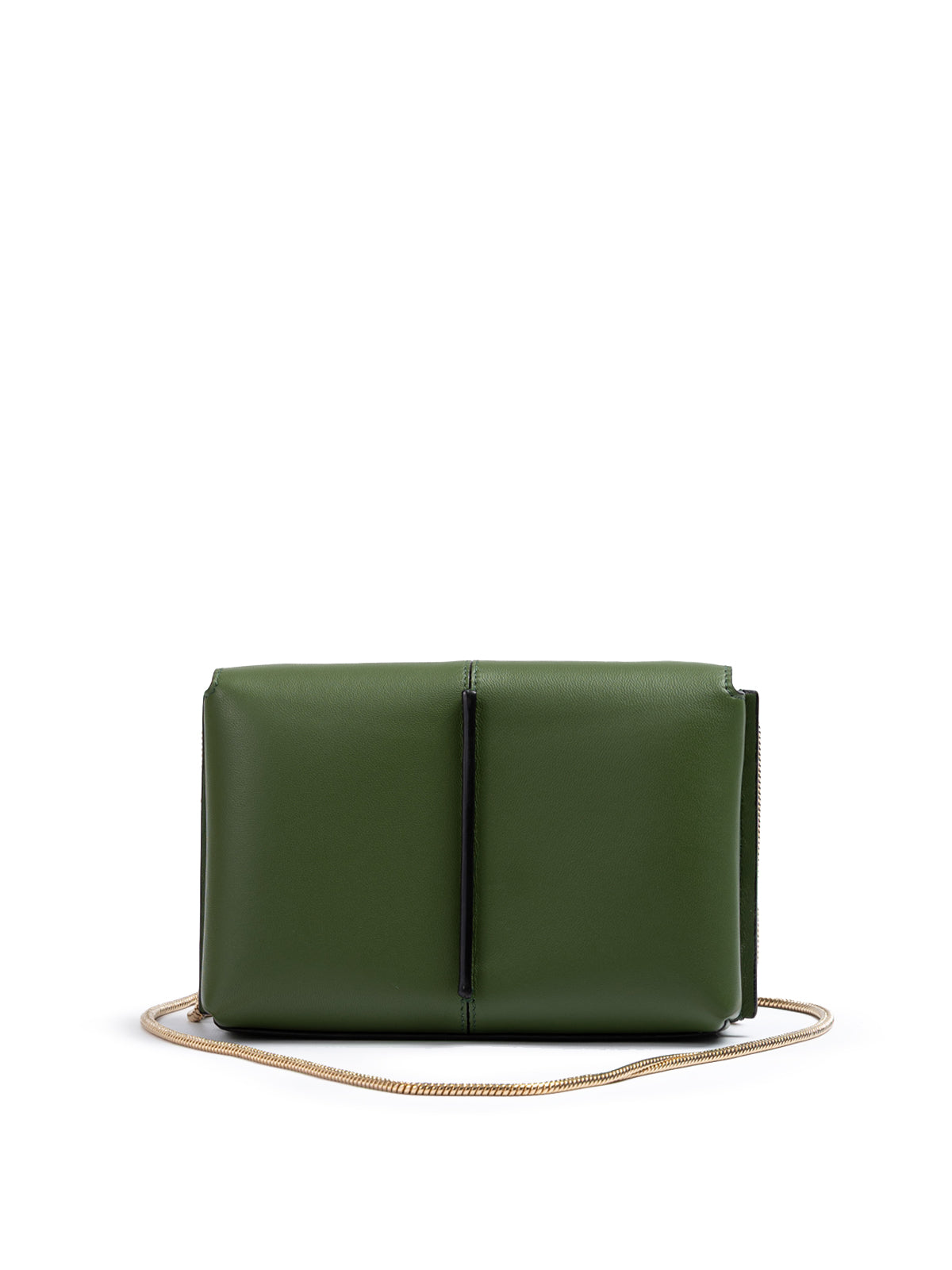 Giada donkergroene leren crossbodytas