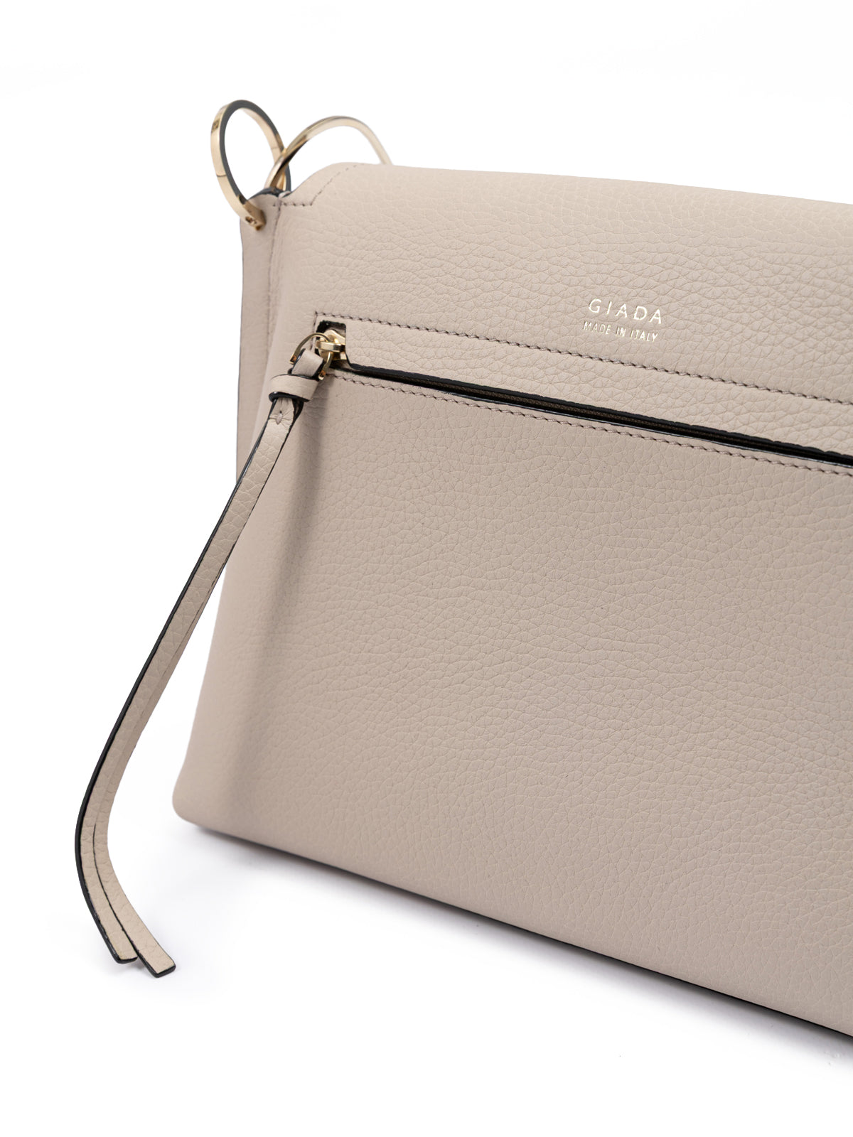 Giada beige leren crossbodytas