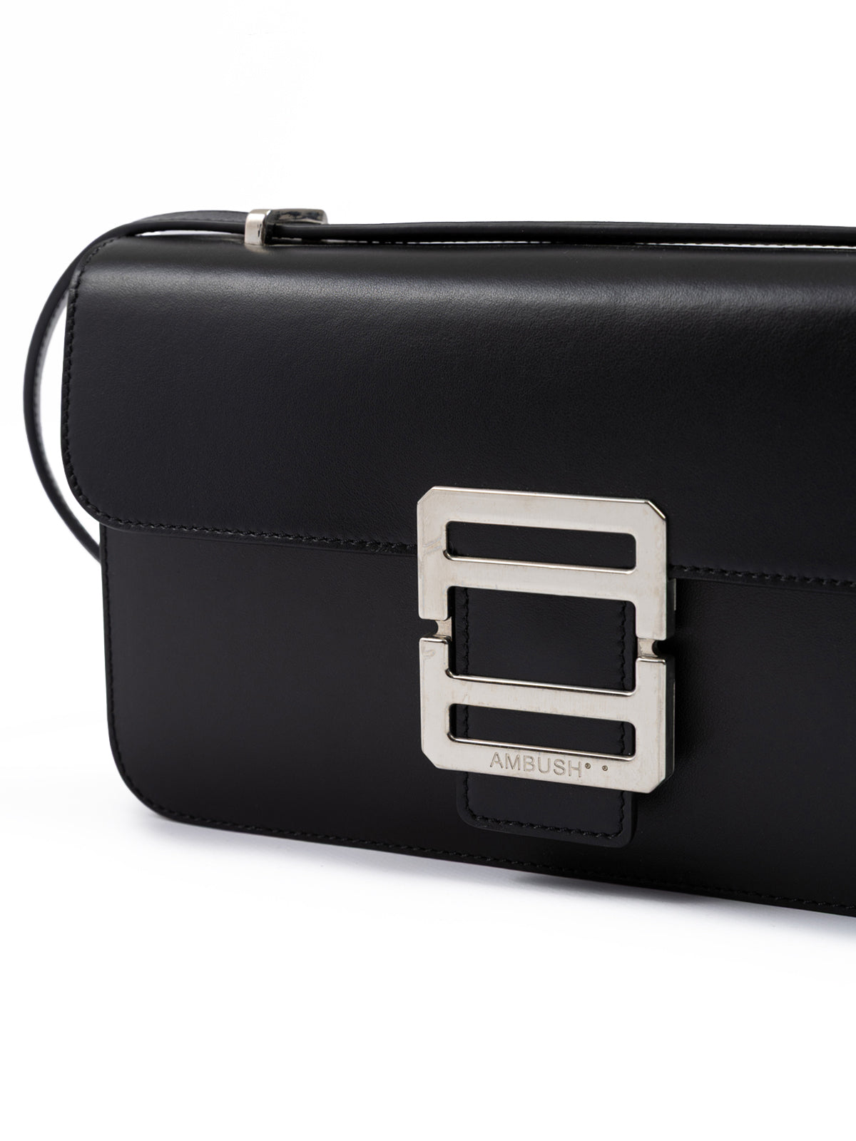 Ambush zwarte leren crossbodytas