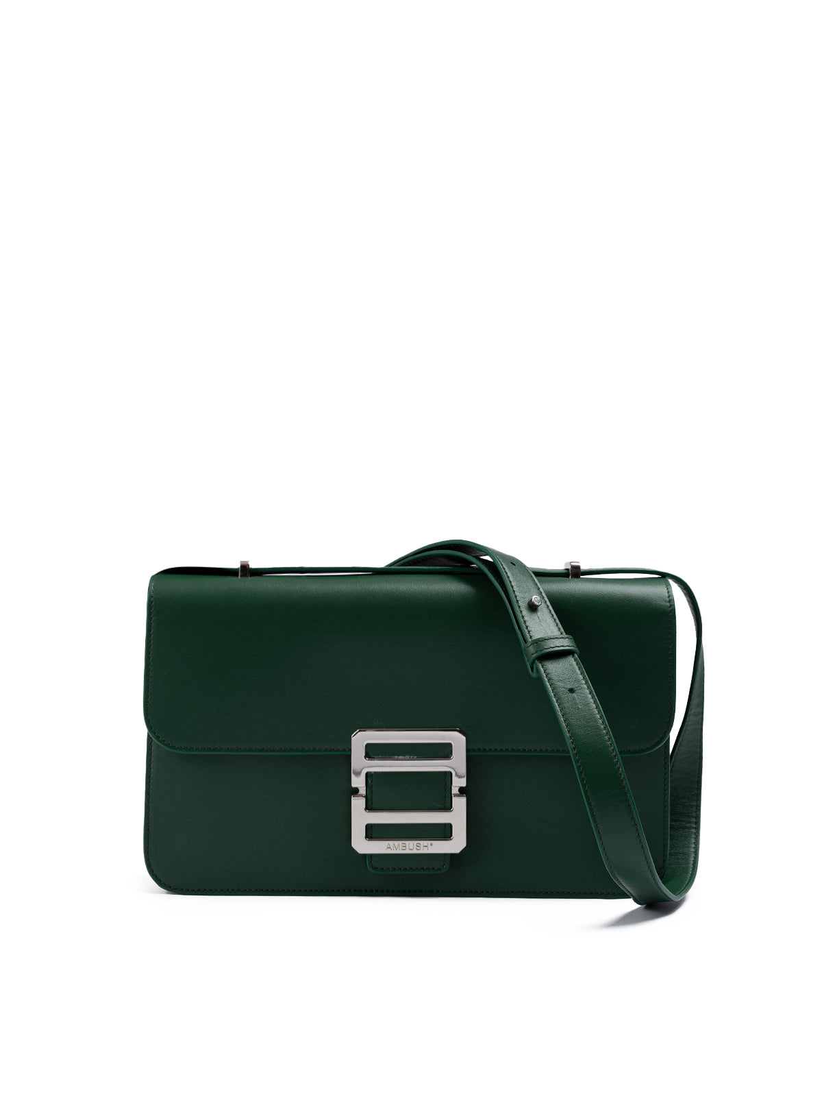 Sac bandoulière en cuir vert Ambush