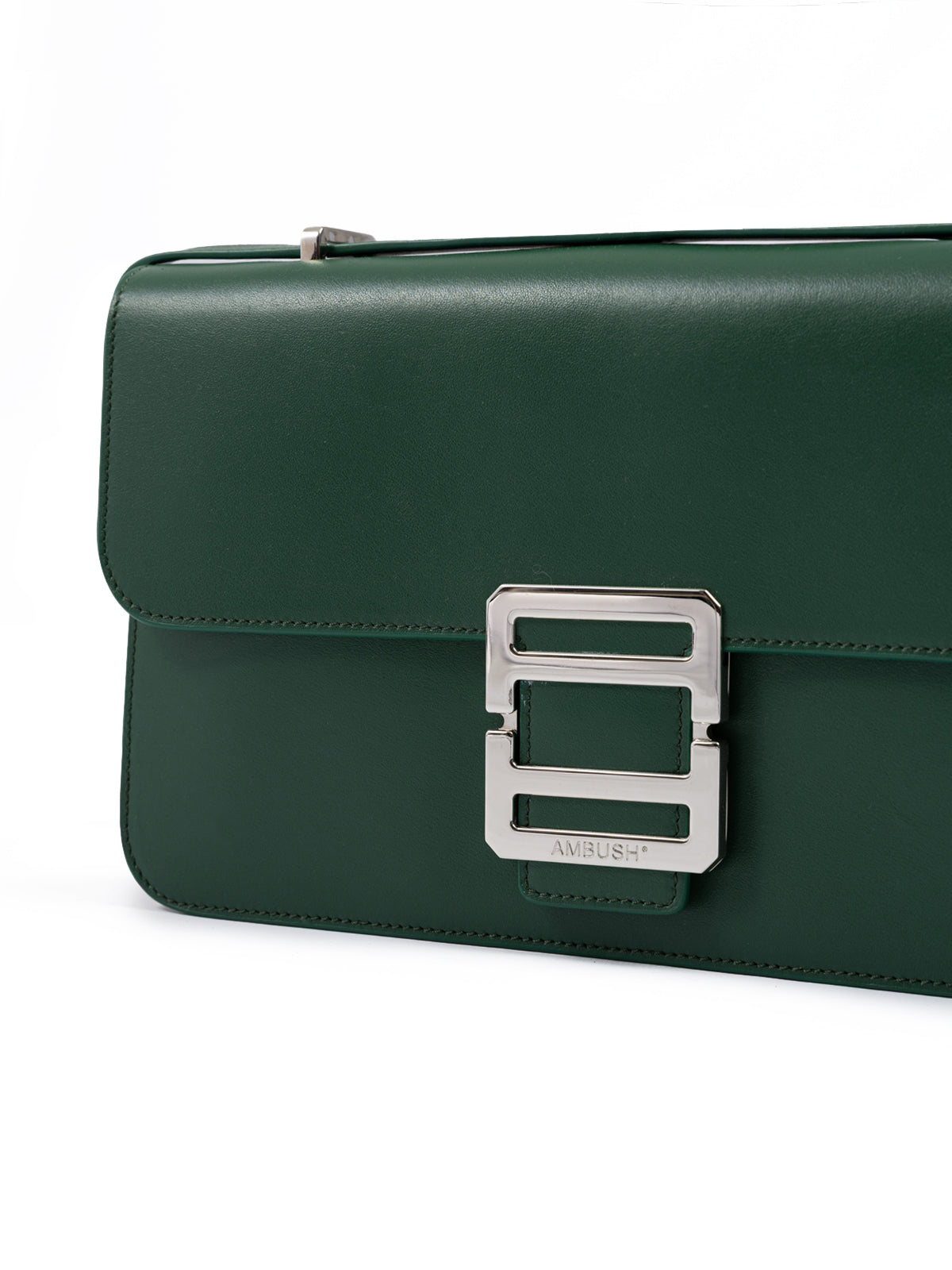 Sac bandoulière en cuir vert Ambush