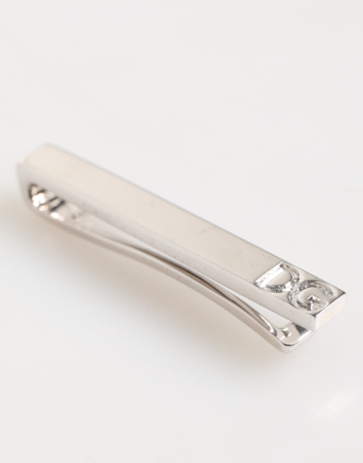 Dolce & Gabbana Zilverkleurige Messing Logo Merk Heren Accessoire Stropdasspeld