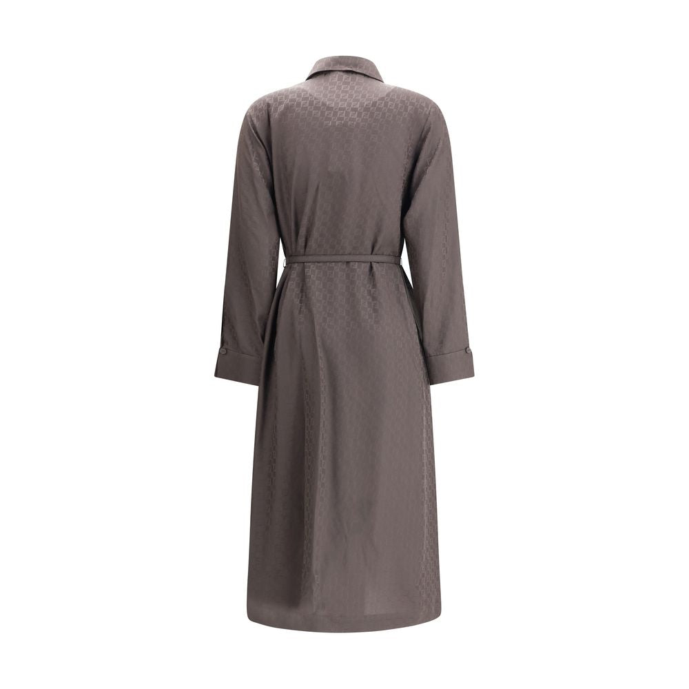 Robe en jacquard de soie FF de Fendi