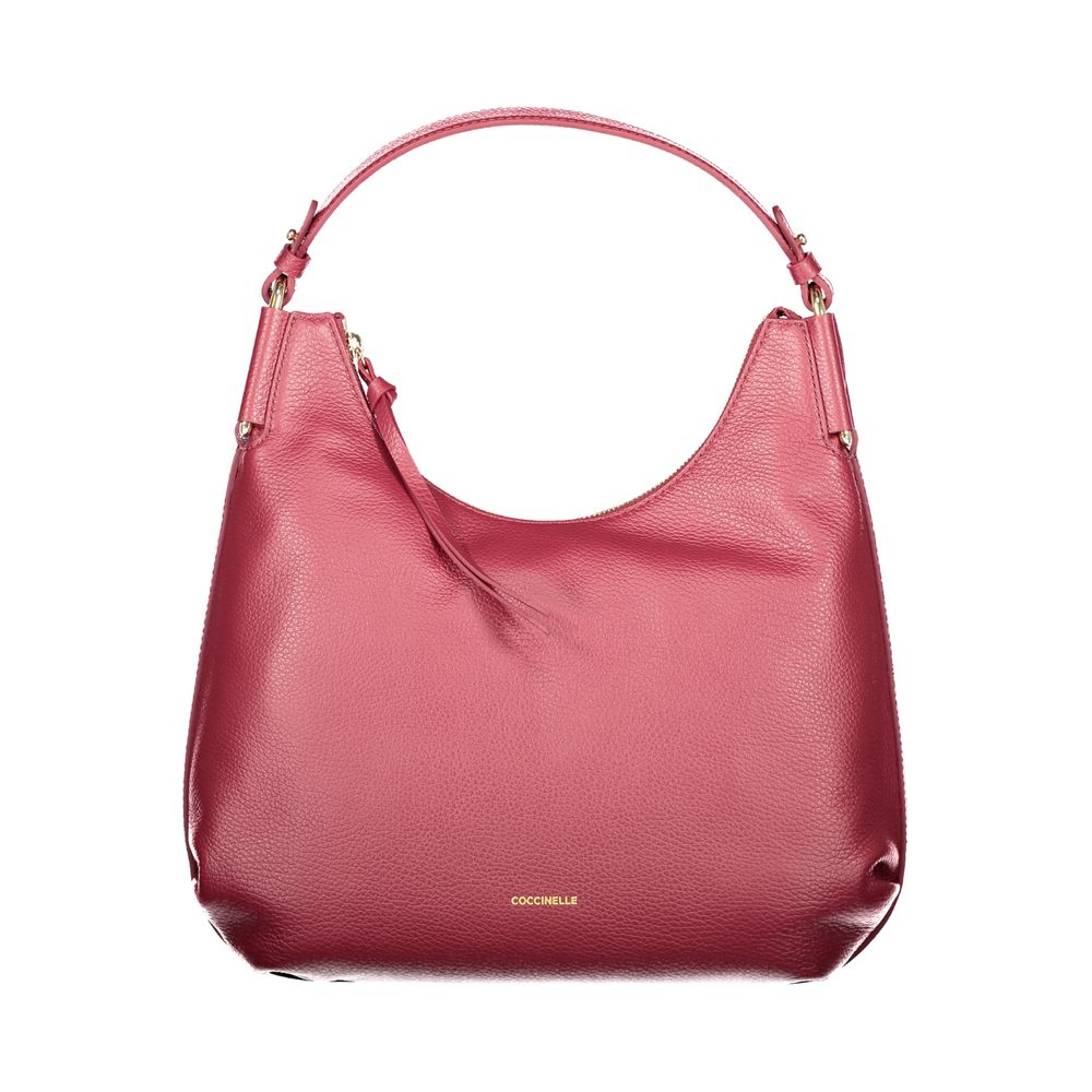Coccinelle Paarse Leren Dames Handtas