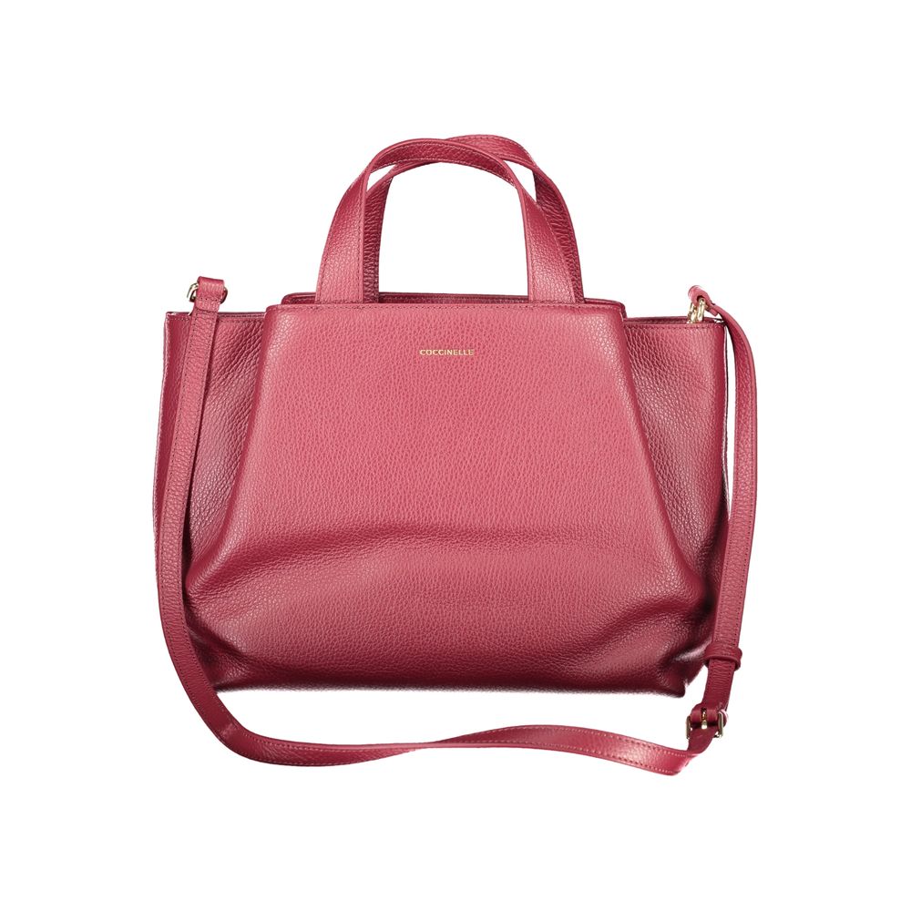 Coccinelle Paarse Leren Dames Handtas