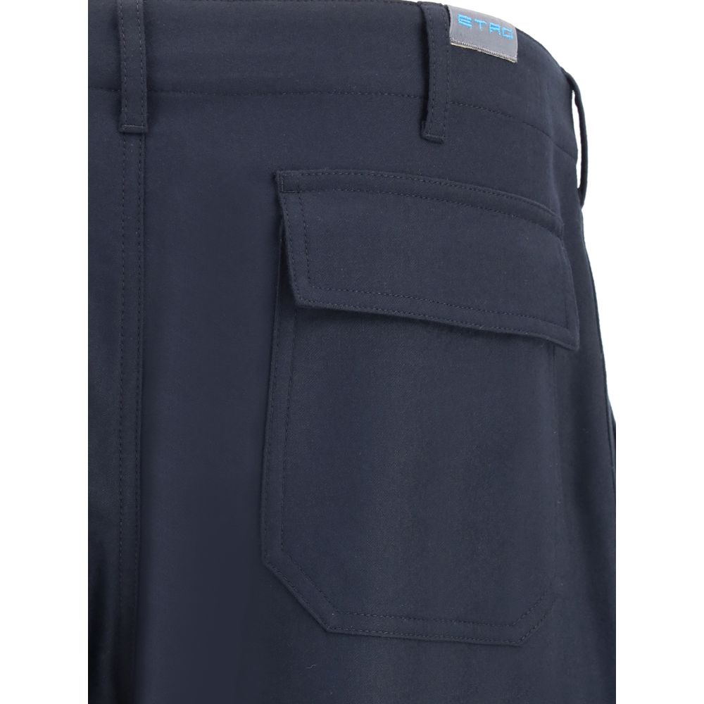 Pantalons cargo en flanelle Etro