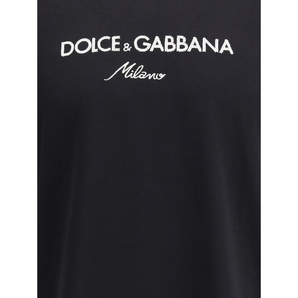 T-shirt à double col Dolce & Gabbana