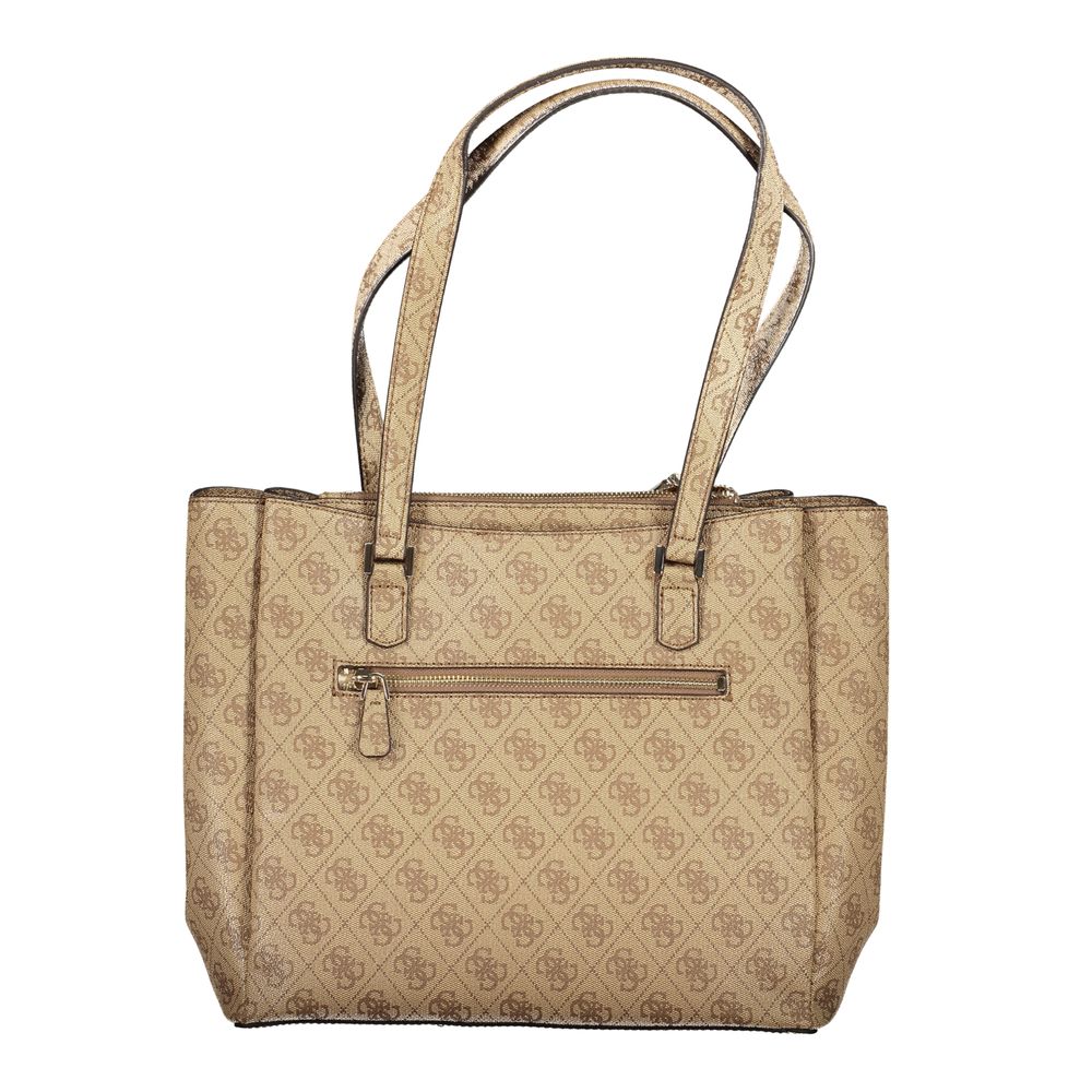 Guess Jeans Beige Polyethyleen Dames Handtas