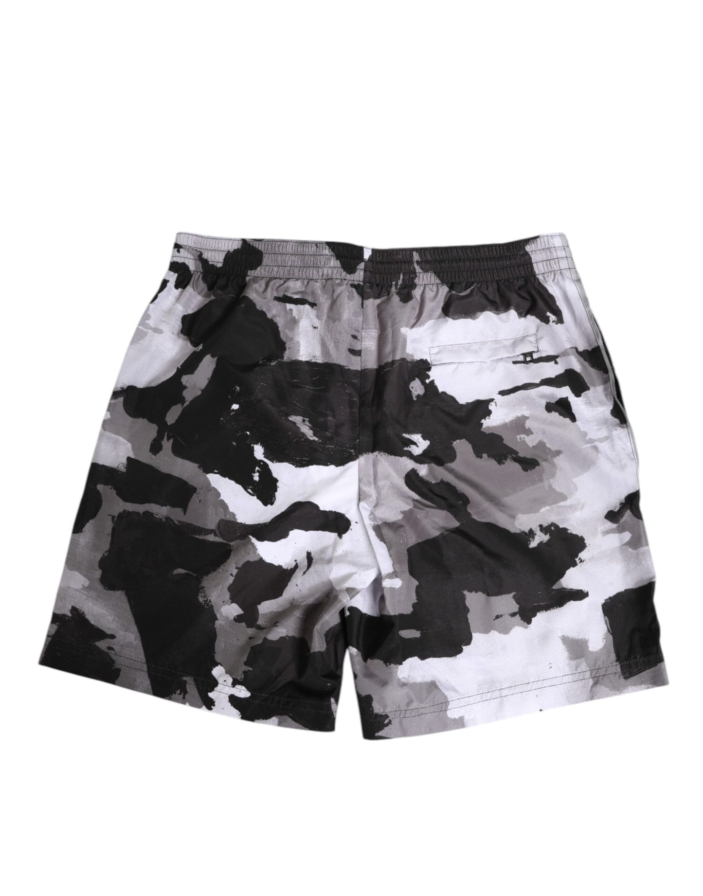 Maillot de bain homme Dolce & Gabbana camouflage noir et blanc à logo DG