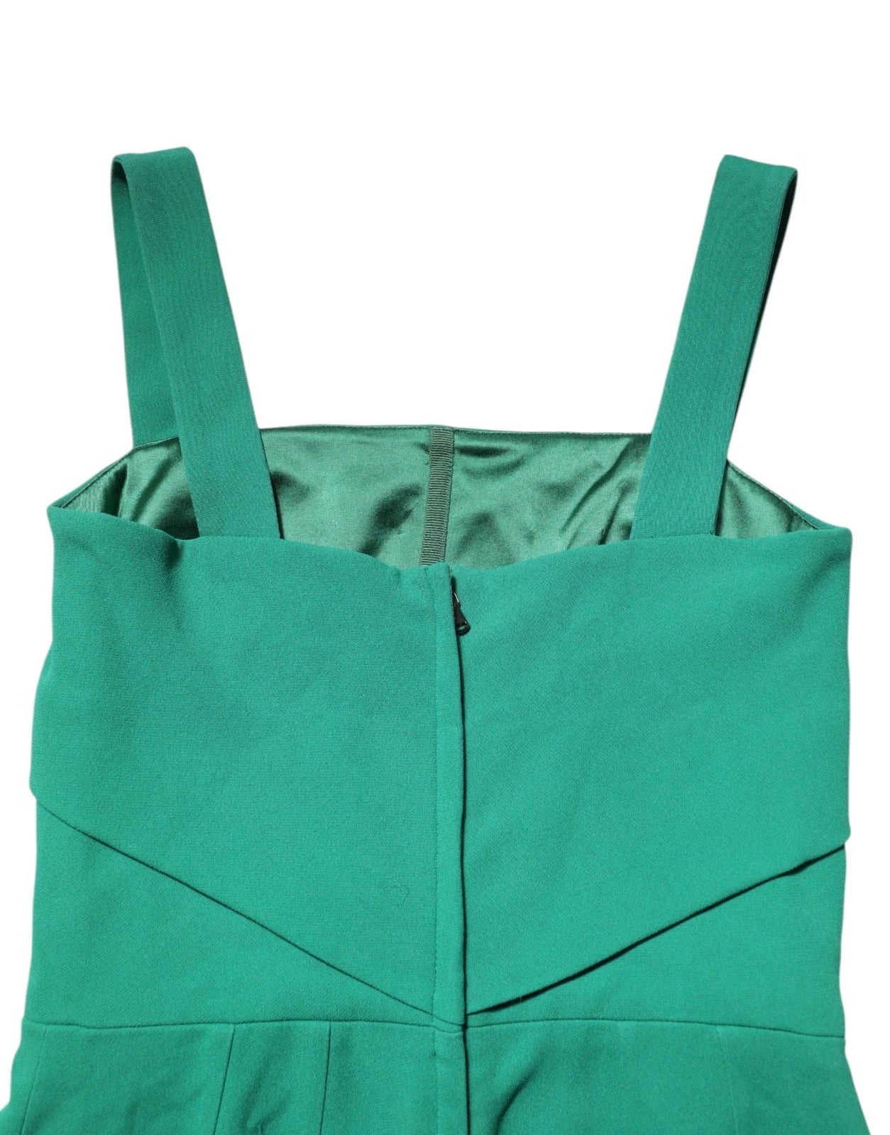 Dolce & Gabbana donkergroene mouwloze rayon bodyconjurk