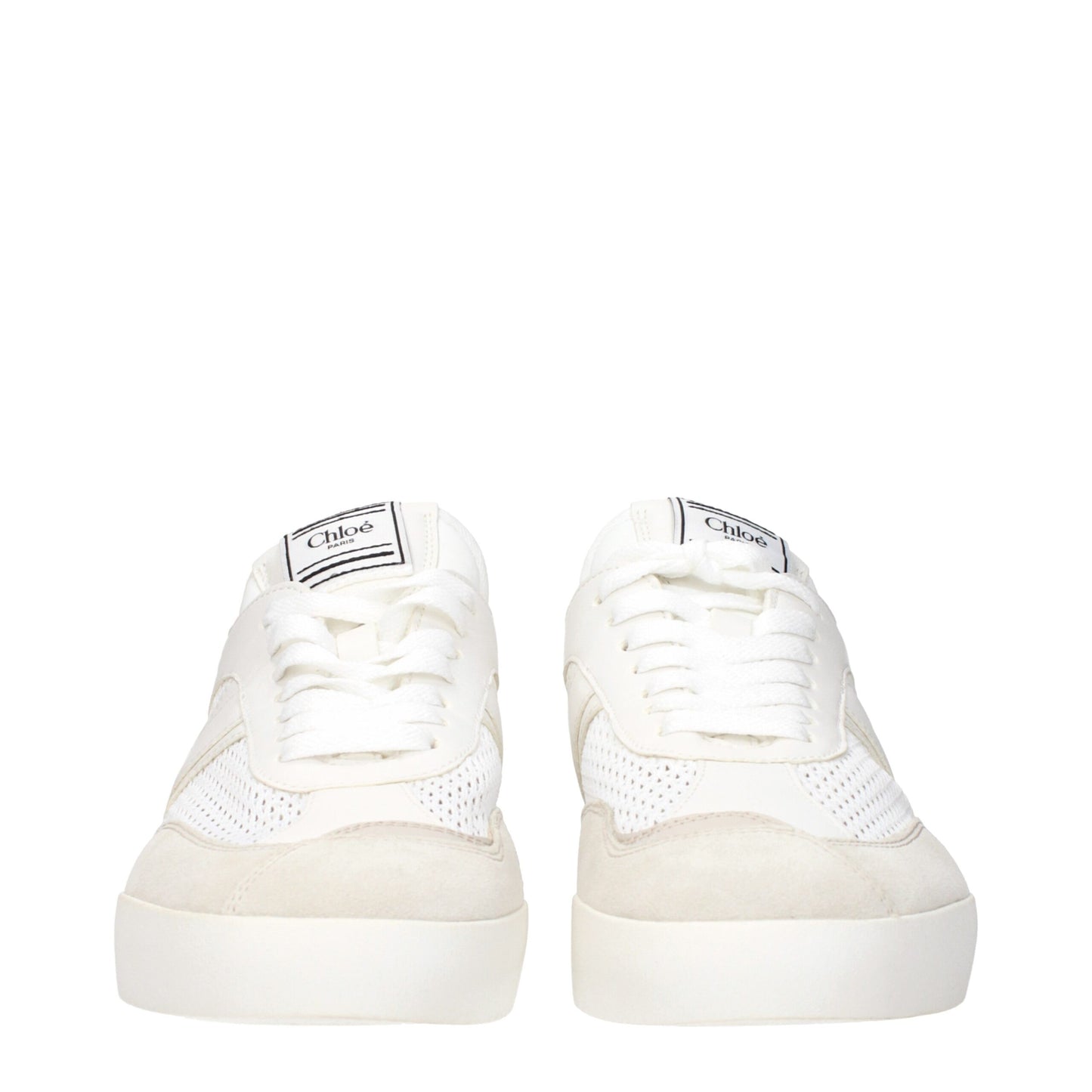 Baskets basses en tissu blanc Chloé