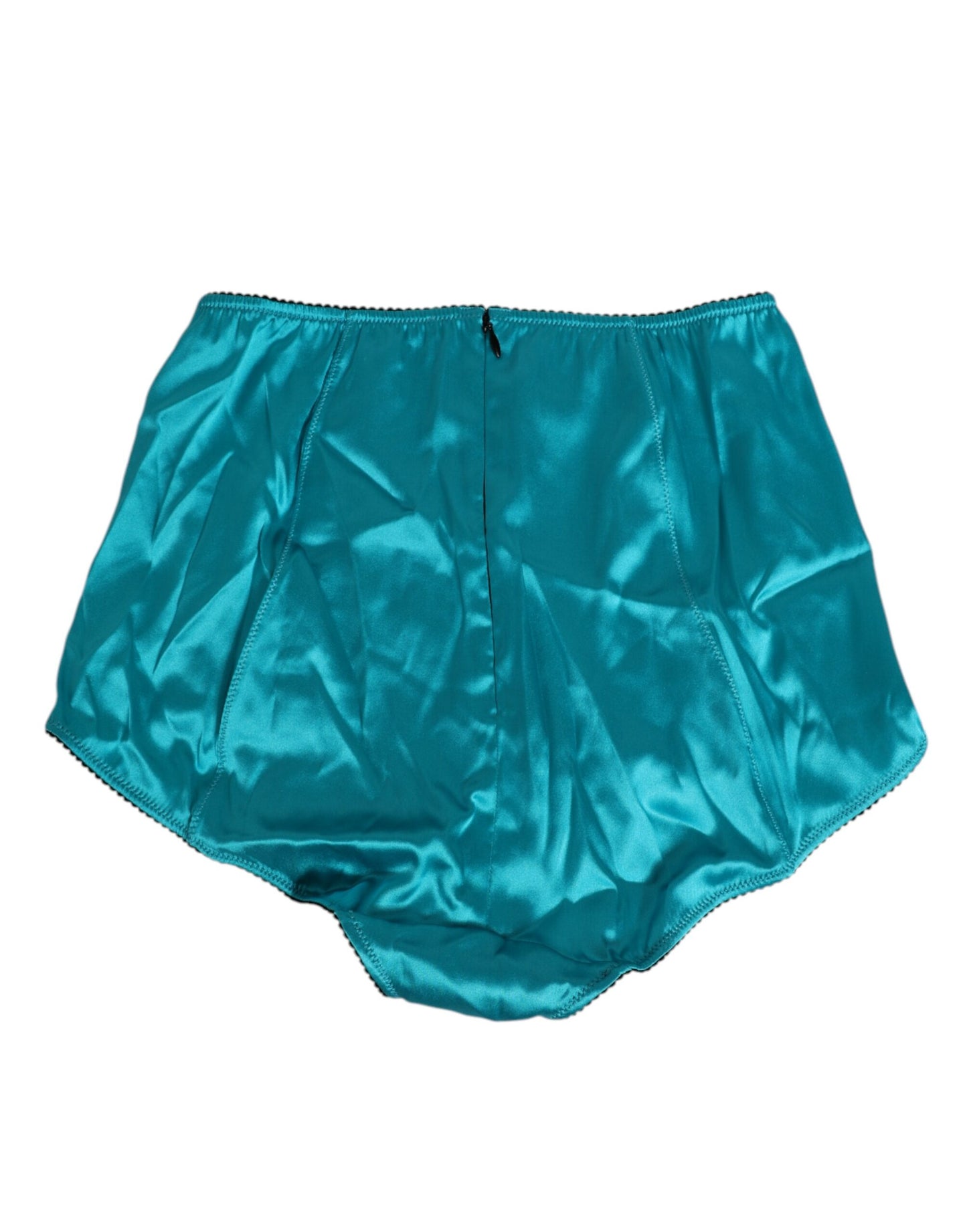 Dolce & Gabbana Aqua Groene Zijden High-Waist Slipjes