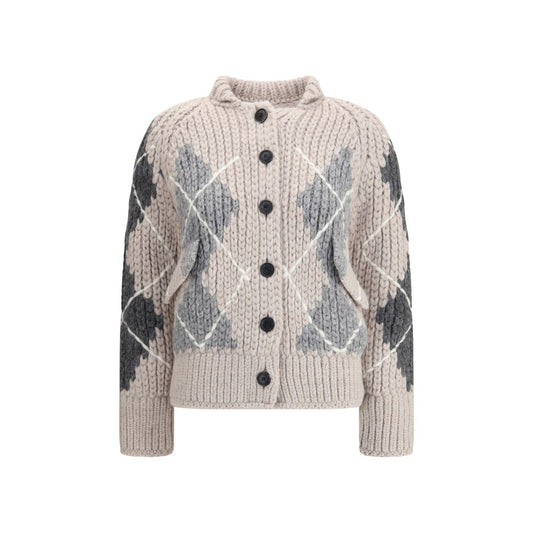 Cardigan en laine à motifs en losanges d'Ermanno Scervino