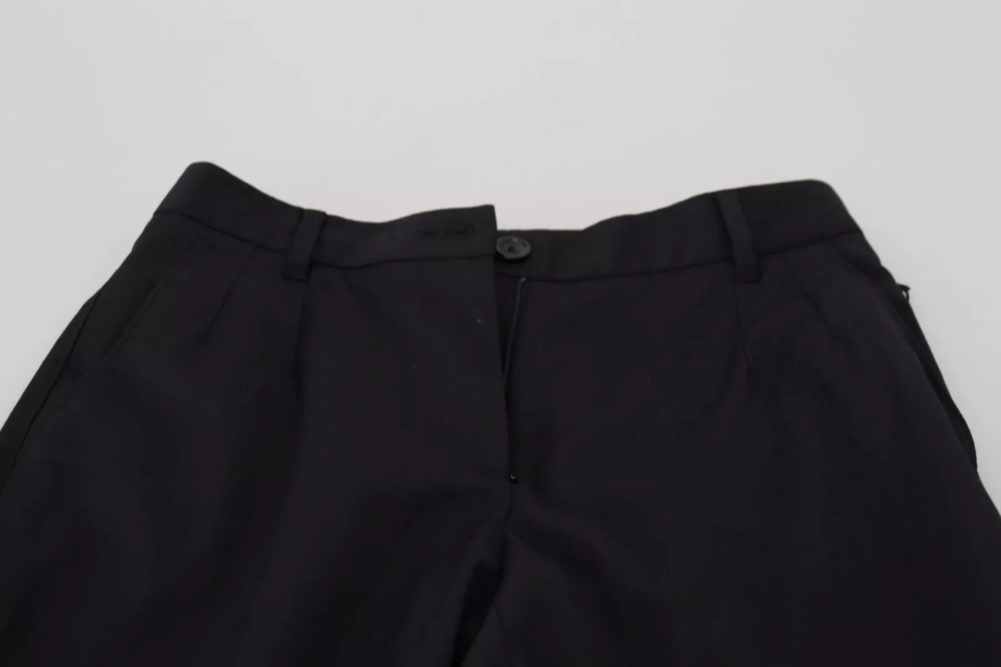 Dolce & Gabbana Black High Waist Skinny Trouser STAFF Pants